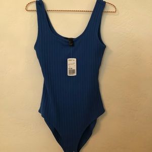 F21 Blue bodysuit